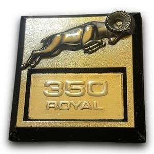 1981-93 Dodge Ram D350 Royal SE Front Fender Emblem Badge Logo OEM